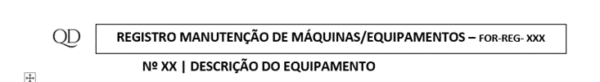 Registro de manutenção